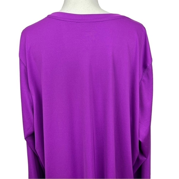 JMS JUST MY SIZE ACTIVE Women’s Pullover Top Sz 4X (26W/28W) Purple Color - Picture 5 of 11